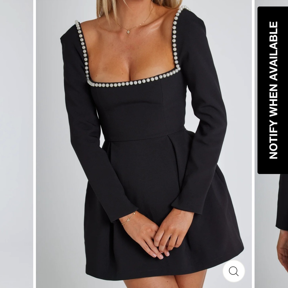 ODDMUSE PEARL DRESS BLACK SIZE L